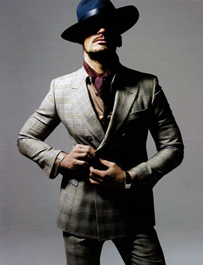 David Gandy various magazine poses