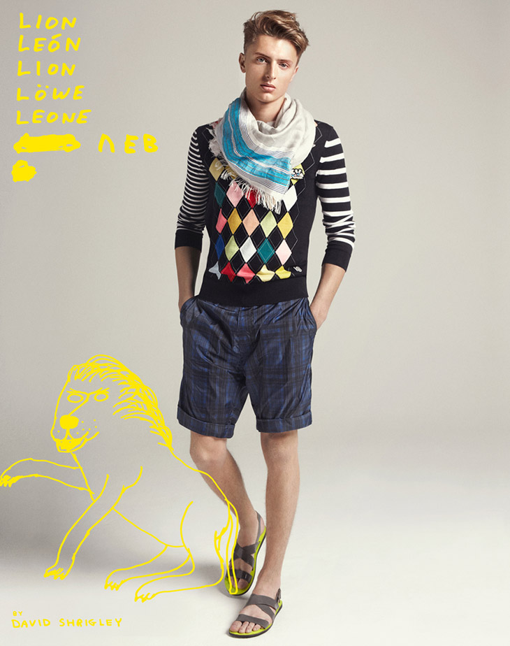 Max Rendell for Pringle 1815 Spring Summer 2013