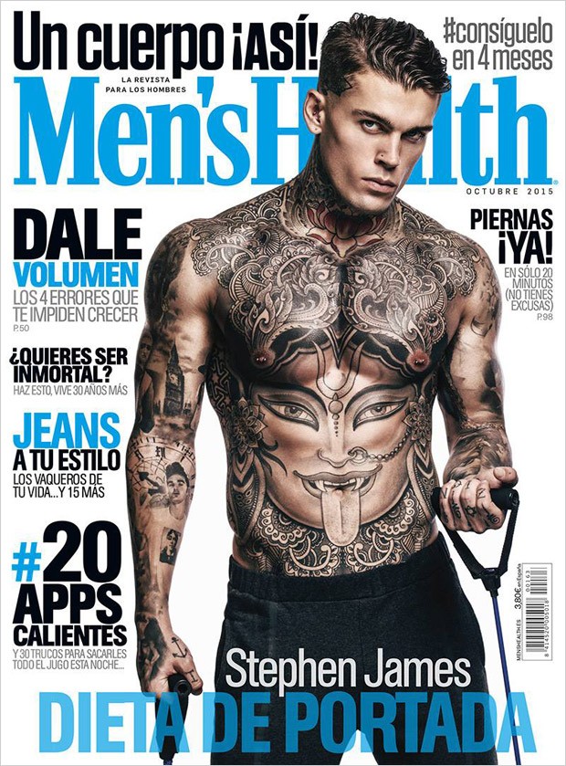 Increíble almacenamiento Despertar Stephen James for Men's Health October 2015