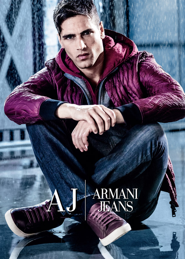 Armani Jeans FW16 Campaign Ft Italian Supermodel Fabio Mancini