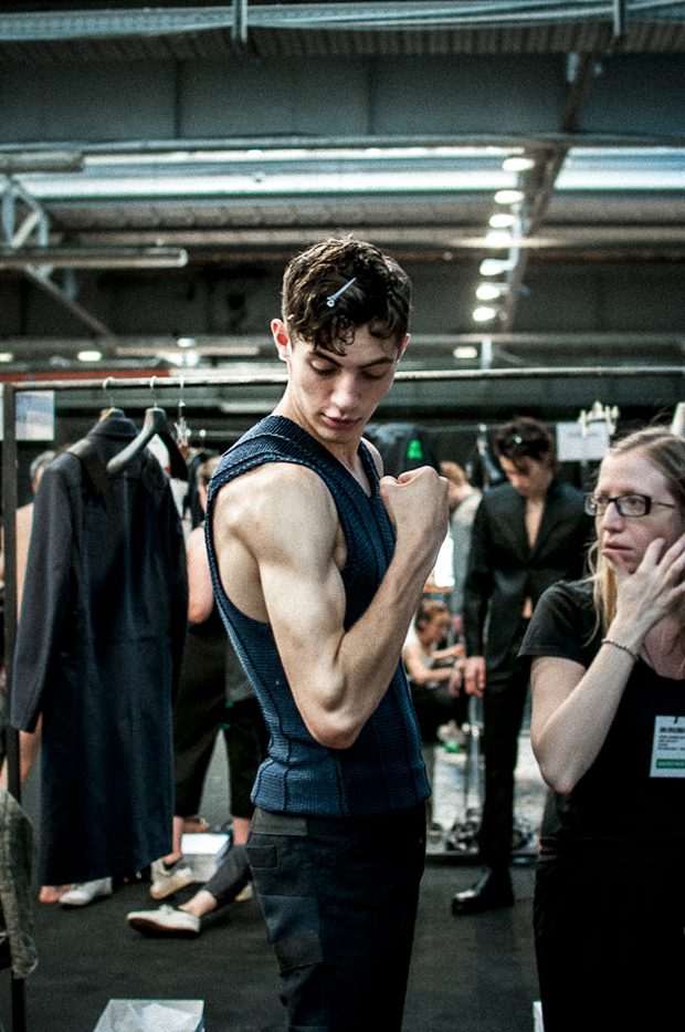 MFW Backstage DIRK BIKKEMBERGS Spring Summer 2018