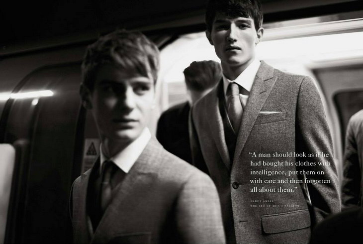 Ben Allen and Jester White for Hardy Amies Fall Winter 2013.14