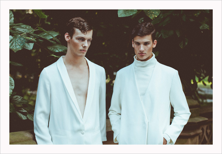 Aleksandar Kojic and Damian Giles by Jared Bautista for Male Model Scene