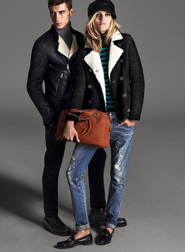 Clement Chabernaud and Anja Rubik for Gucci Pre Fall 2014