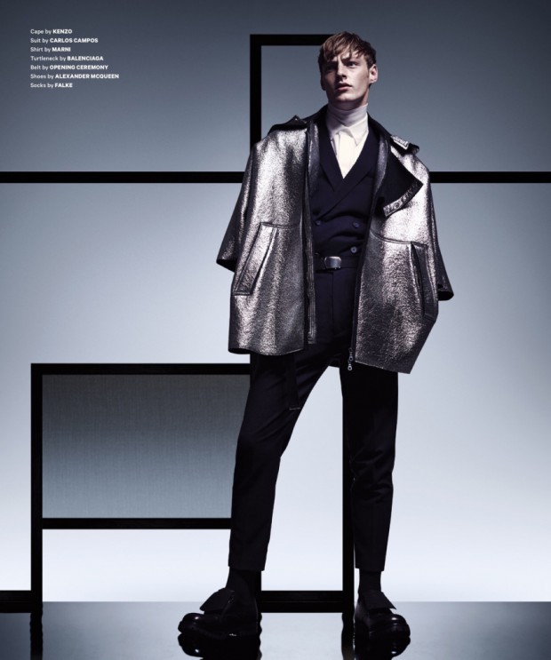 Roberto Sipos In All Black Essential Homme Magazine - Male Model Scene