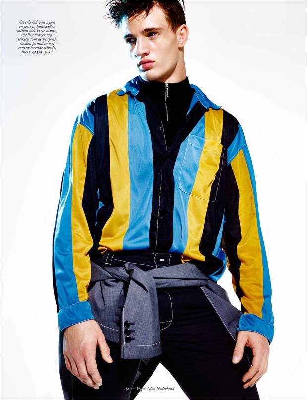 Julian Schneyder for Vogue Man Netherlands by Philippe Vogelenzang