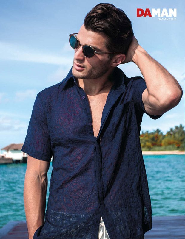 Island in the Sun: Jon Hosking Poses for DA MAN Magazine