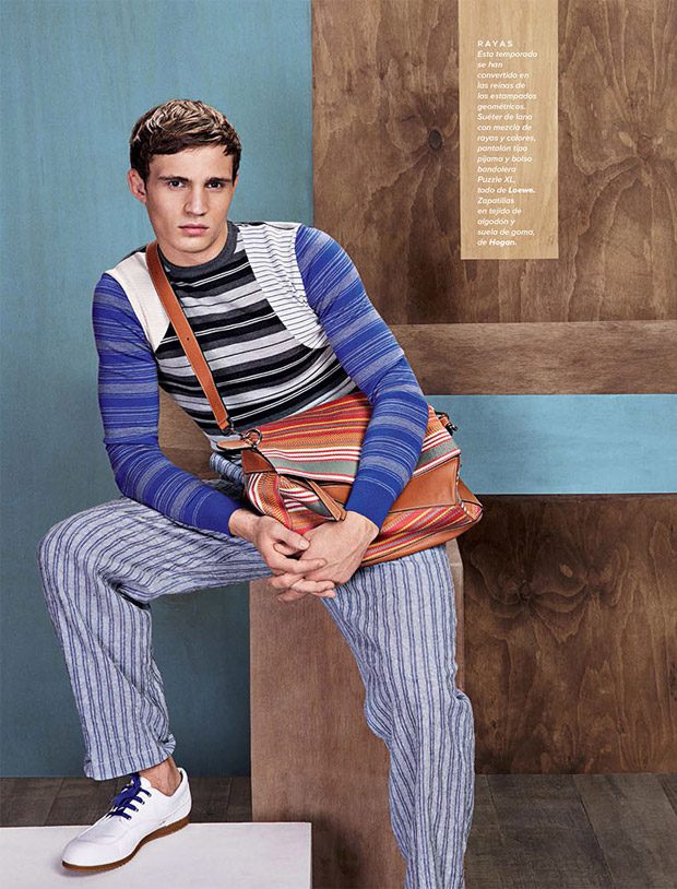 Color School: Julian Schneyder Poses for Codigo Unico Magazine