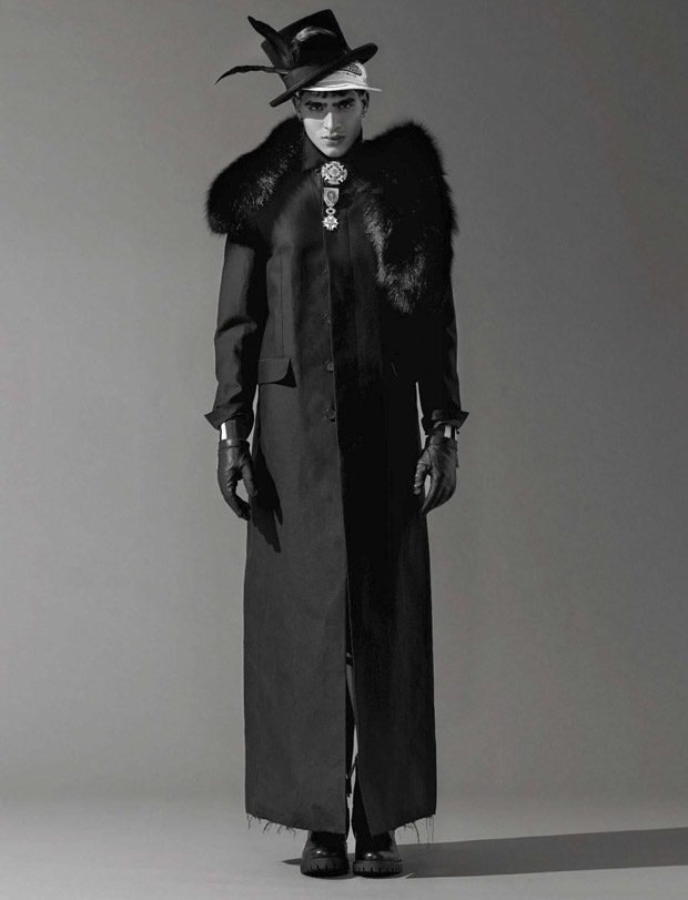 Jhonattan Burjack Models Dsquared2 FW17 Looks for L'Uomo Vogue
