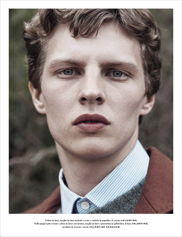 Tim Schuhmacher Models Valentino for GQ Italia October 2017 Issue