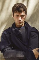 Sean O'Pry Models Bottega Veneta for Glass Men Winter 2017 Issue