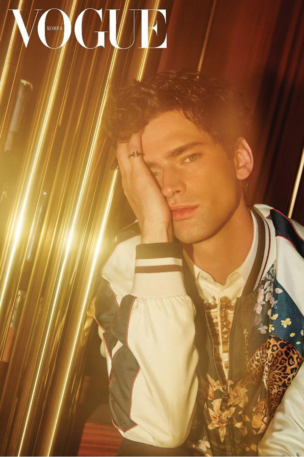 Supermodel Sean O'Pry Stars in Vogue Korea February 2018 Issue