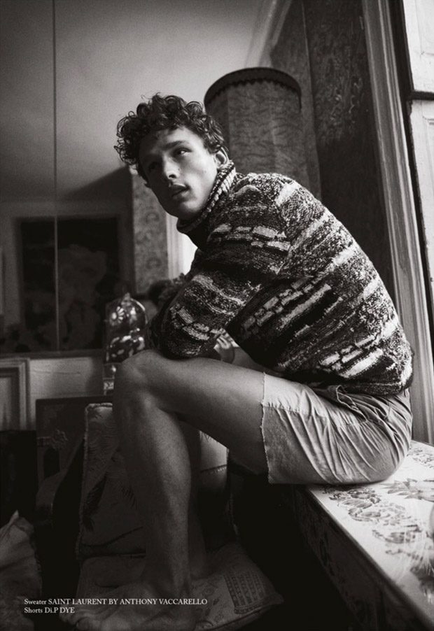 Supermodel Simon Nessman Stars in Glass Men Spring 2018 Cover Story