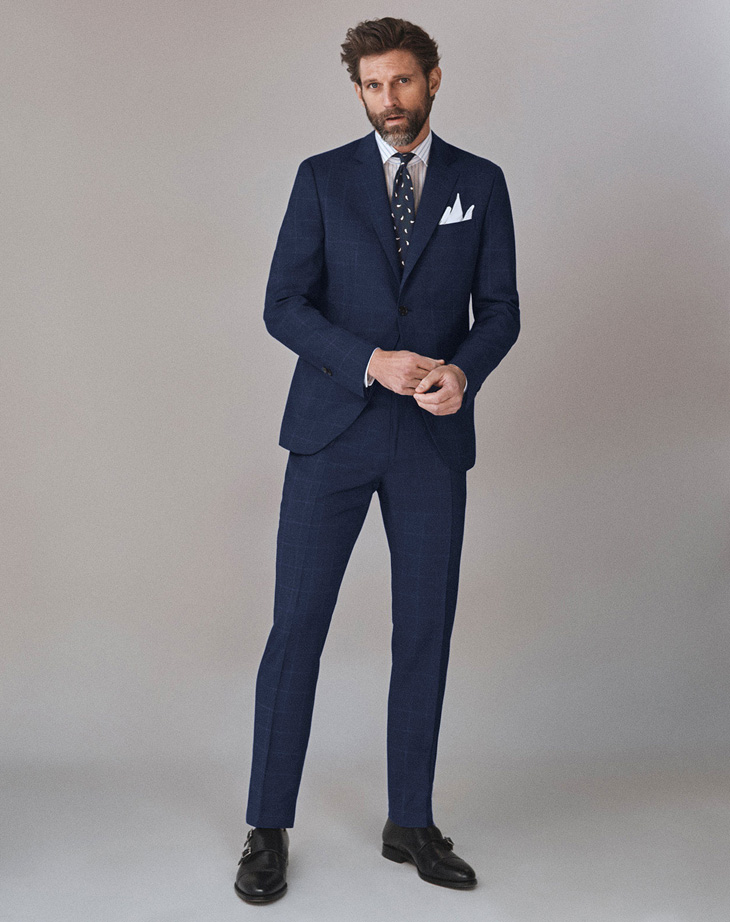 RJ Rogenski Models Massimo Dutti Men's Tailoring 2019 Collection