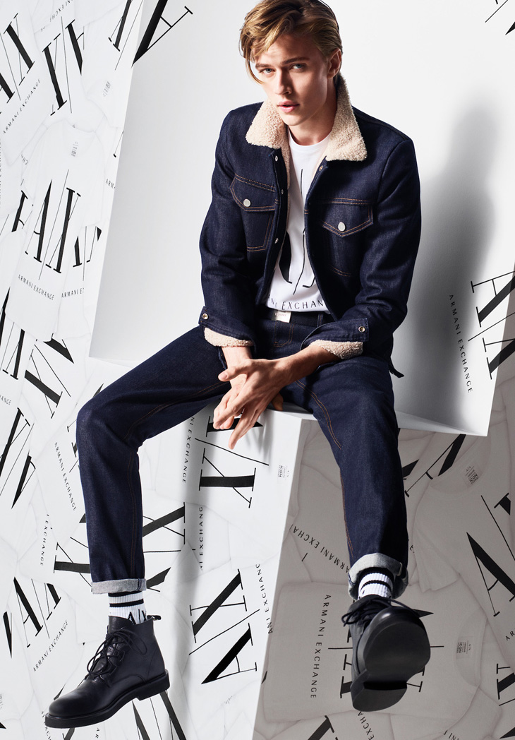 Lucky Blue Smith is the Face of Armani Exchange FW19 Collection