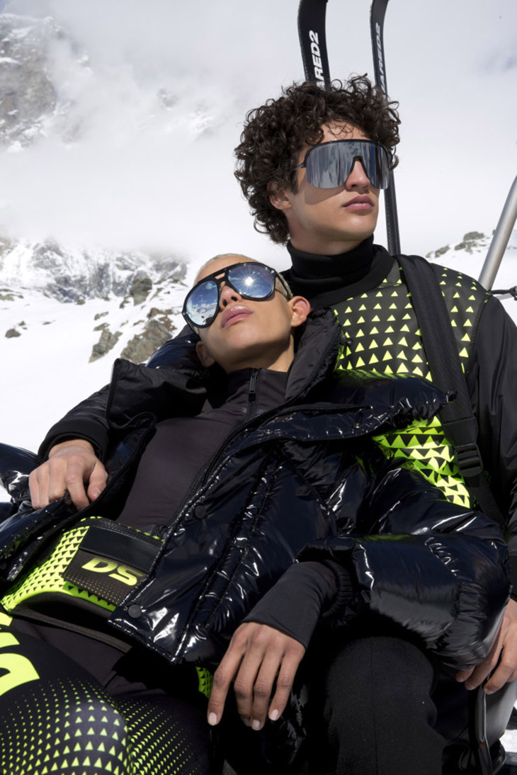 Francisco Henriques Models Dsquared2 Fall Winter 2019.20 Ski Collection