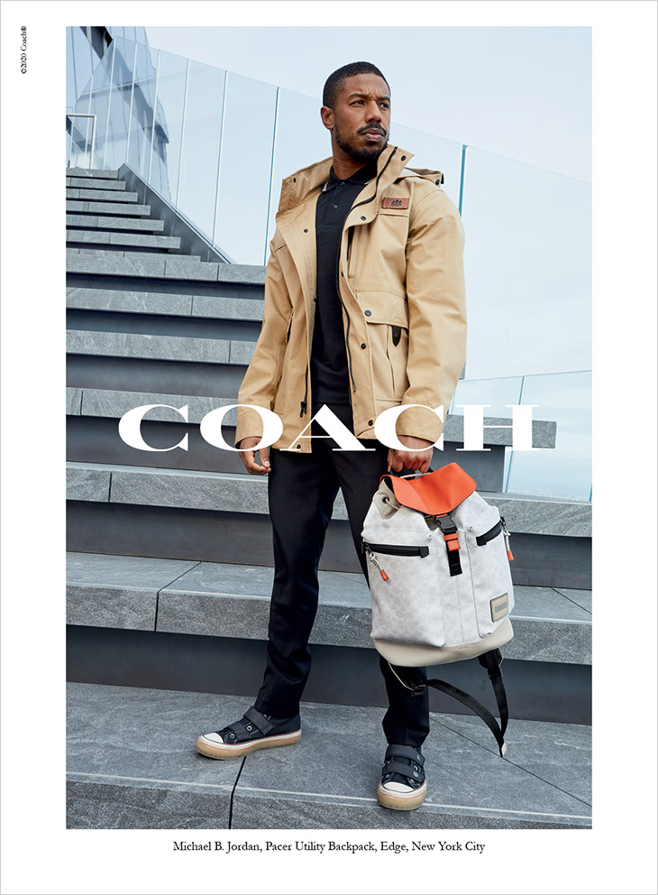 Michael B. Jordan Models Coach Spring Summer 2020 Collection