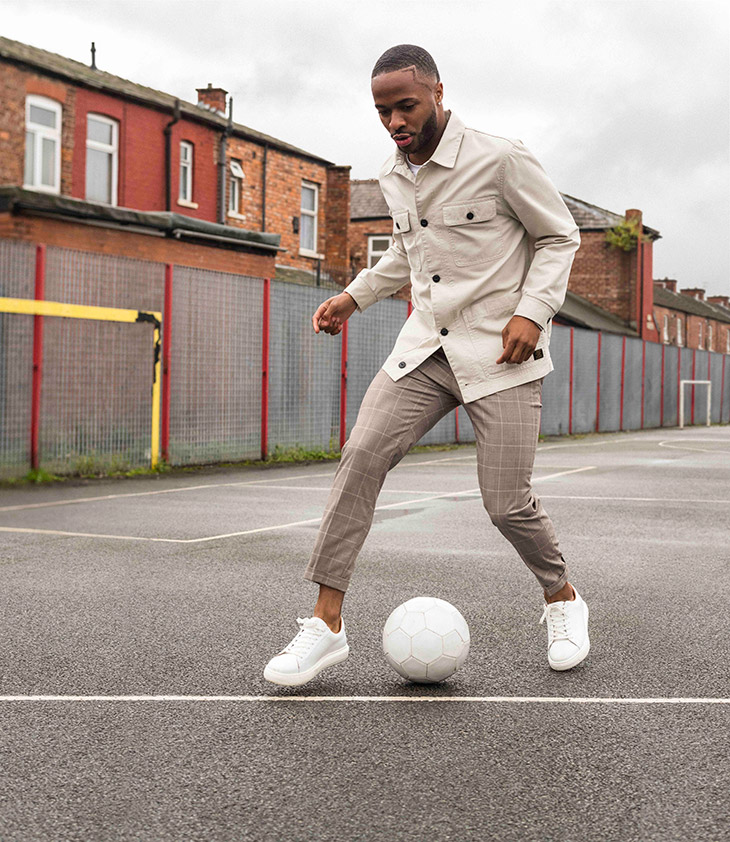 Raheem Sterling Models H M Spring 2020 Essentials Collection