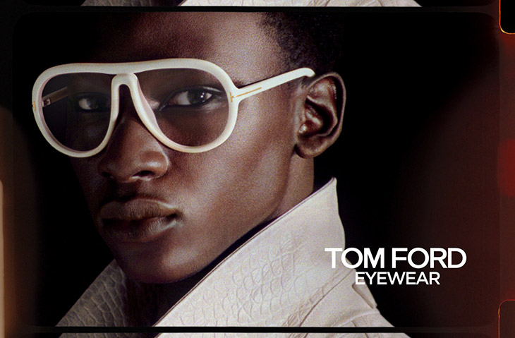 Gena Malinin Tamsir Thiam Model Tom Ford Ss Eyewear Collection