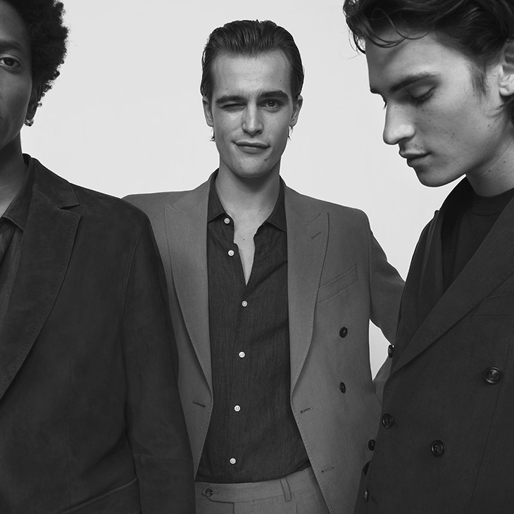 Parker Van Noord, Rafael Mieses & Liam Kelly Model Massimo Dutti SS20