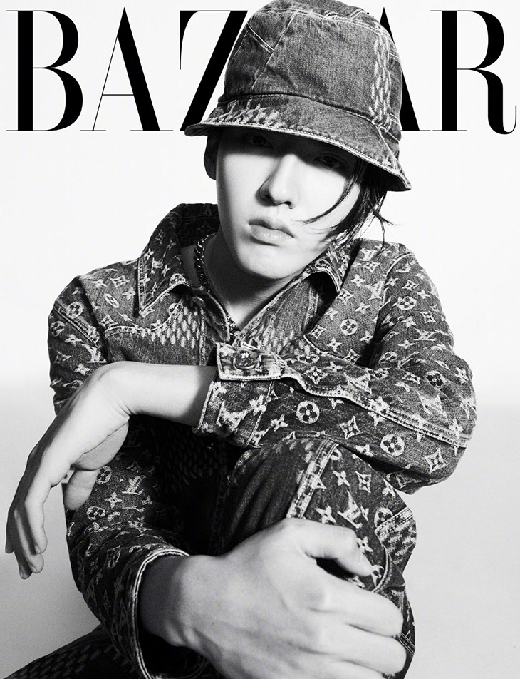 Kris Wu poses during a photoshoot for 'Bazaar Men' magazine.[3