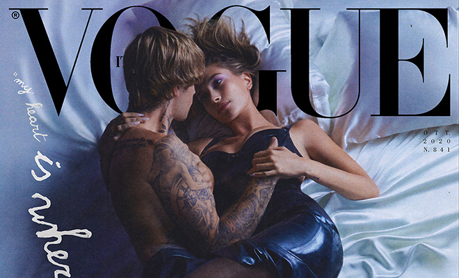 Hailey Bieber stars on the cover of the May 2021 edition of Vogue