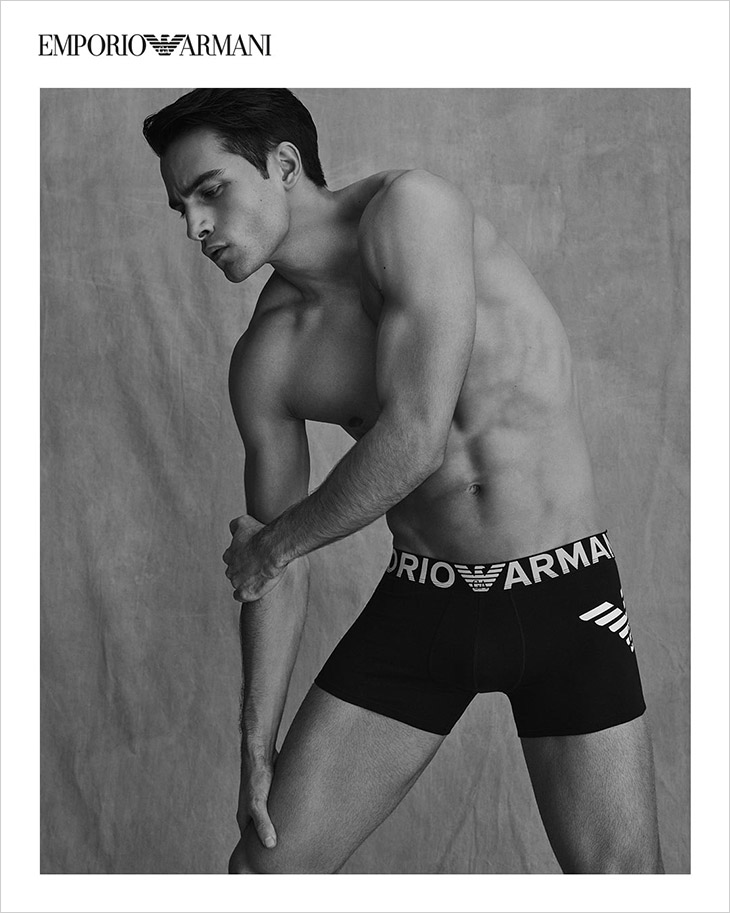 Aleksandar Rusic & Tobias Reuter Model Emporio Armani SS21 Underwear