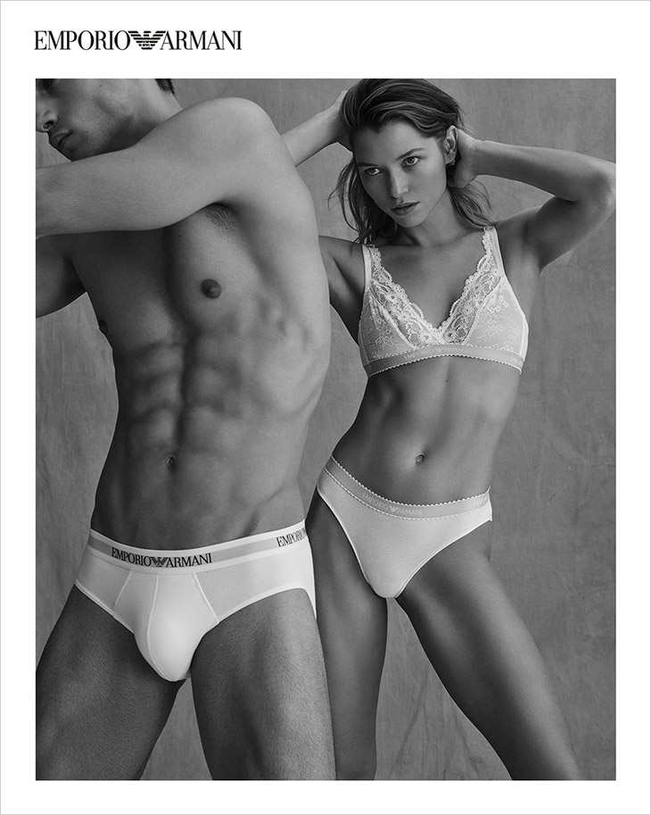 Aleksandar Rusic & Tobias Reuter Model Emporio Armani SS21 Underwear