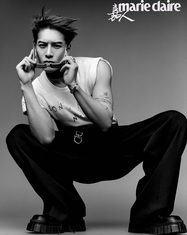 GOT7's Jackson Heats It Up In New Marie Claire China Cover Shoot