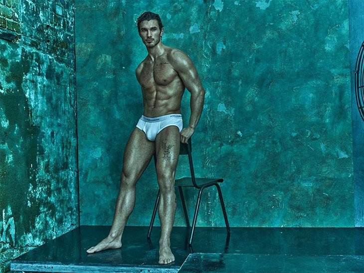 Michael Yerger Models Dolce & Gabbana 2021 Underwear Collection