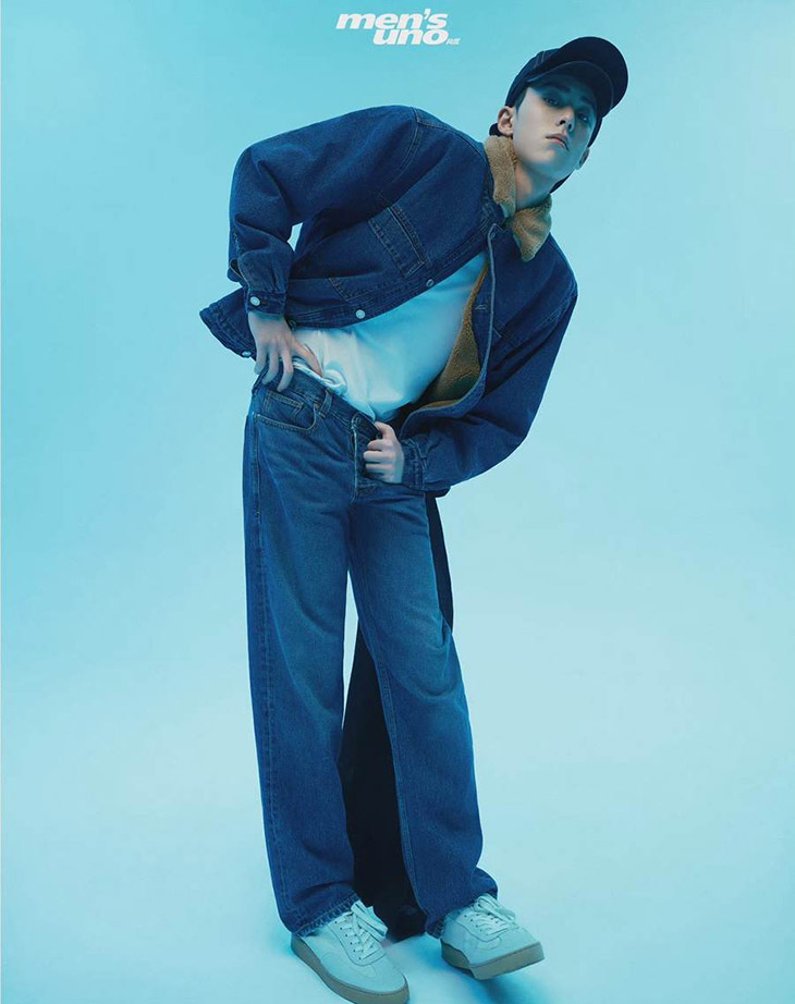Download Dylan Wang Wearing A Blue Louise Vuitton Jacket Wallpaper