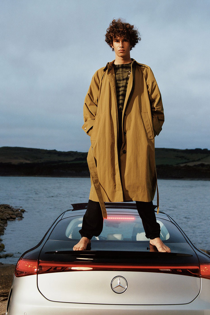 Ellery Harper Models Mercedes Benz x Proenza Schouler Collection