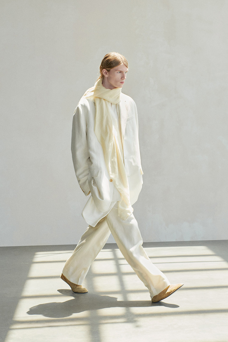 THE ROW Spring Summer 2022 Collection Male Model Scene