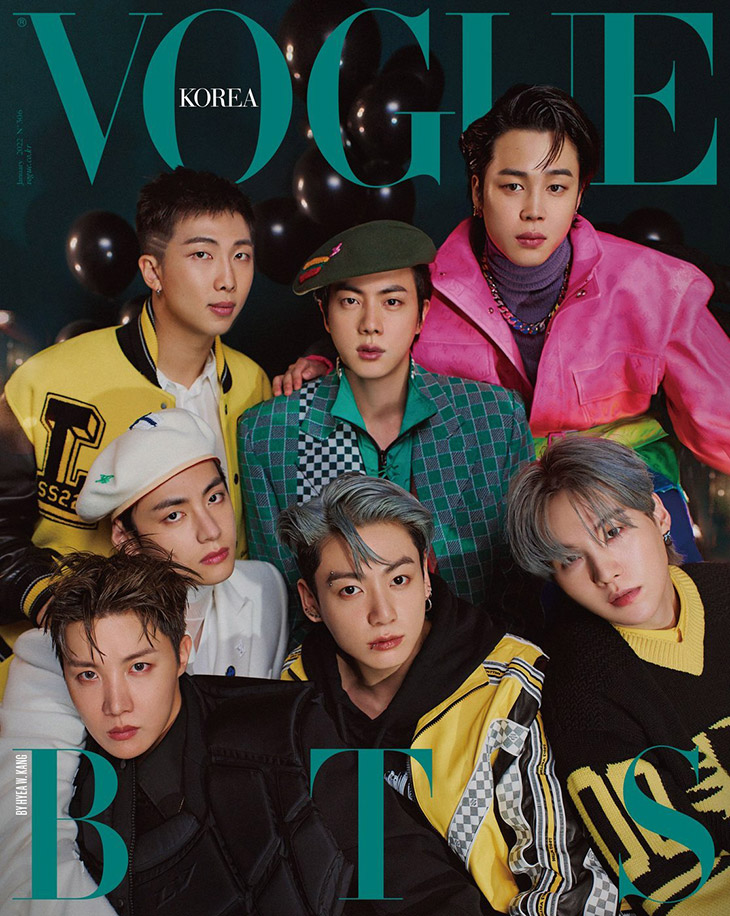 BTS Jimin's Louis Vuitton Outfit for Vogue Korea's January 2022
