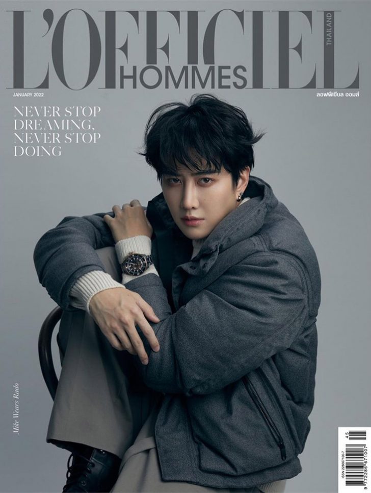 Mike Angelo Covers L'Officiel Hommes Thailand January 2022 Issue