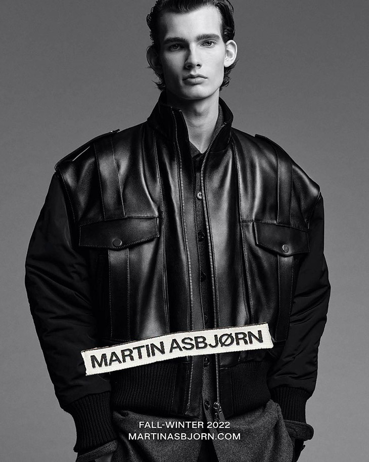 Lukas Gomann is the Face of Martin Asbjørn Fall Winter 2022 Collection