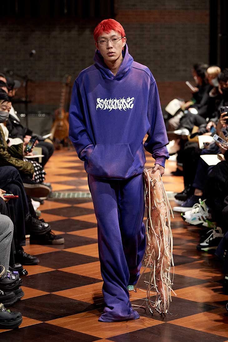 PFW: SANKUANZ Fall Winter 2022.23 Collection - Male Model Scene