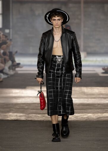 MFW: MOSCHINO Spring Summer 2023 Collection - Male Model Scene