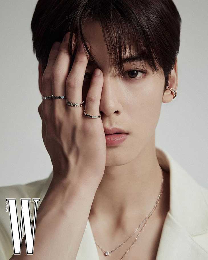 ASTRO CHA EUN-WOO for W Korea x BURBERRY March Issue 2022