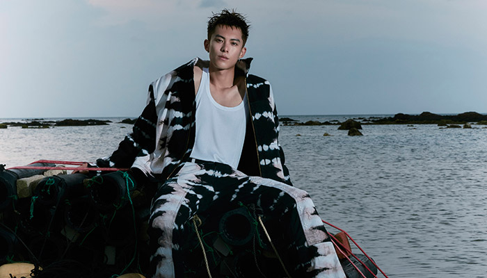 Chu Wong Wears Louis Vuitton at Sea for Vogue China December 2022