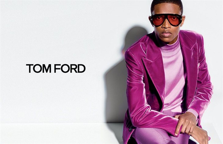Malik Anderson is the Face of TOM FORD Fall Winter 2022 Collection