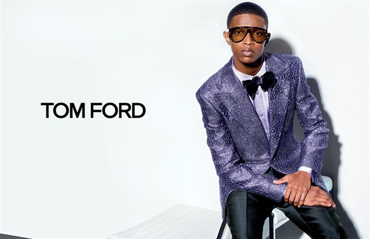 Malik Anderson is the Face of TOM FORD Fall Winter 2022 Collection - Male  Model Scene