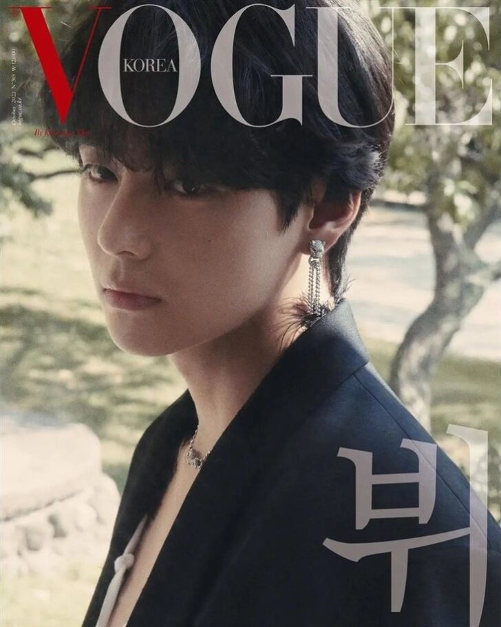 Bts Kim Taehyung Is The Cover Star Of Vogue Korea October 2022 Issue Male Model Scene 