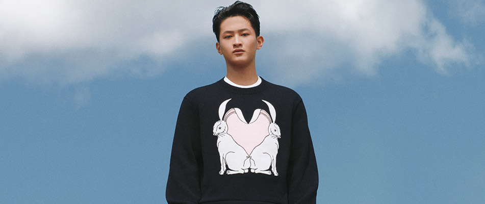 Shi Pengyuan Models BURBERRY Year Of The Rabbit Collection