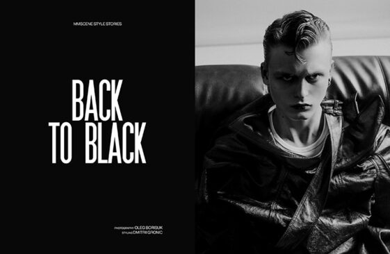 MMSCENE STYLE STORIES: Back to Black by Oleg Borisuk