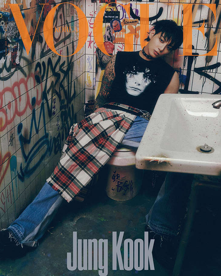 BTS's Jungkook Shows Off His Rockstar Charisma In New Photos For Vogue Korea  - Koreaboo