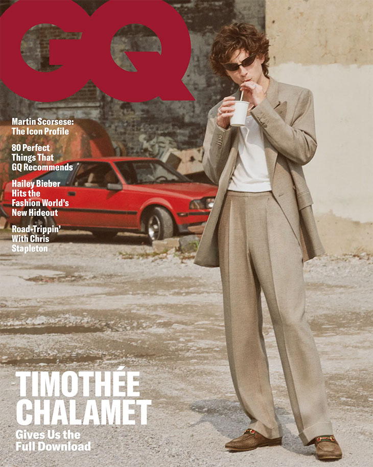Timothée Chalamet Covers British GQ November 2023